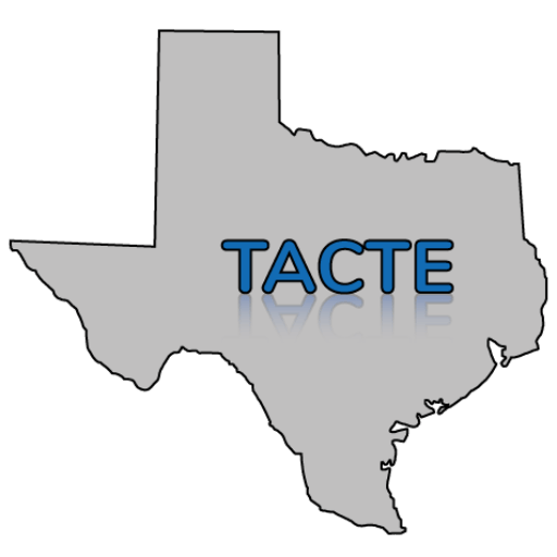 Outline of Texas with the word TACTE inside.